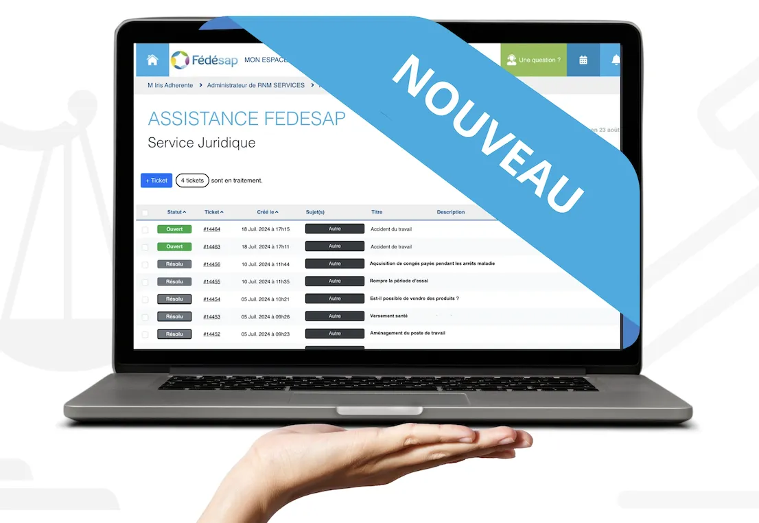 NOUVEAUTÉ : notre service juridique à portée de clic