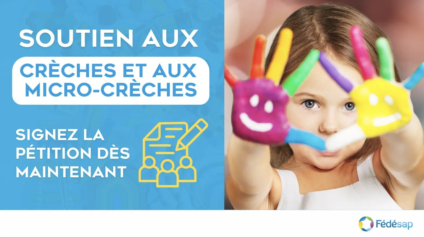 La Fédésap agit pour soutenir les crèches et les micro-crèches : signez la pétition !