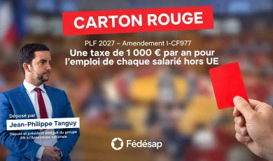 Carton rouge : une taxe de 1 000 € sur les salariés étrangers régularisés
