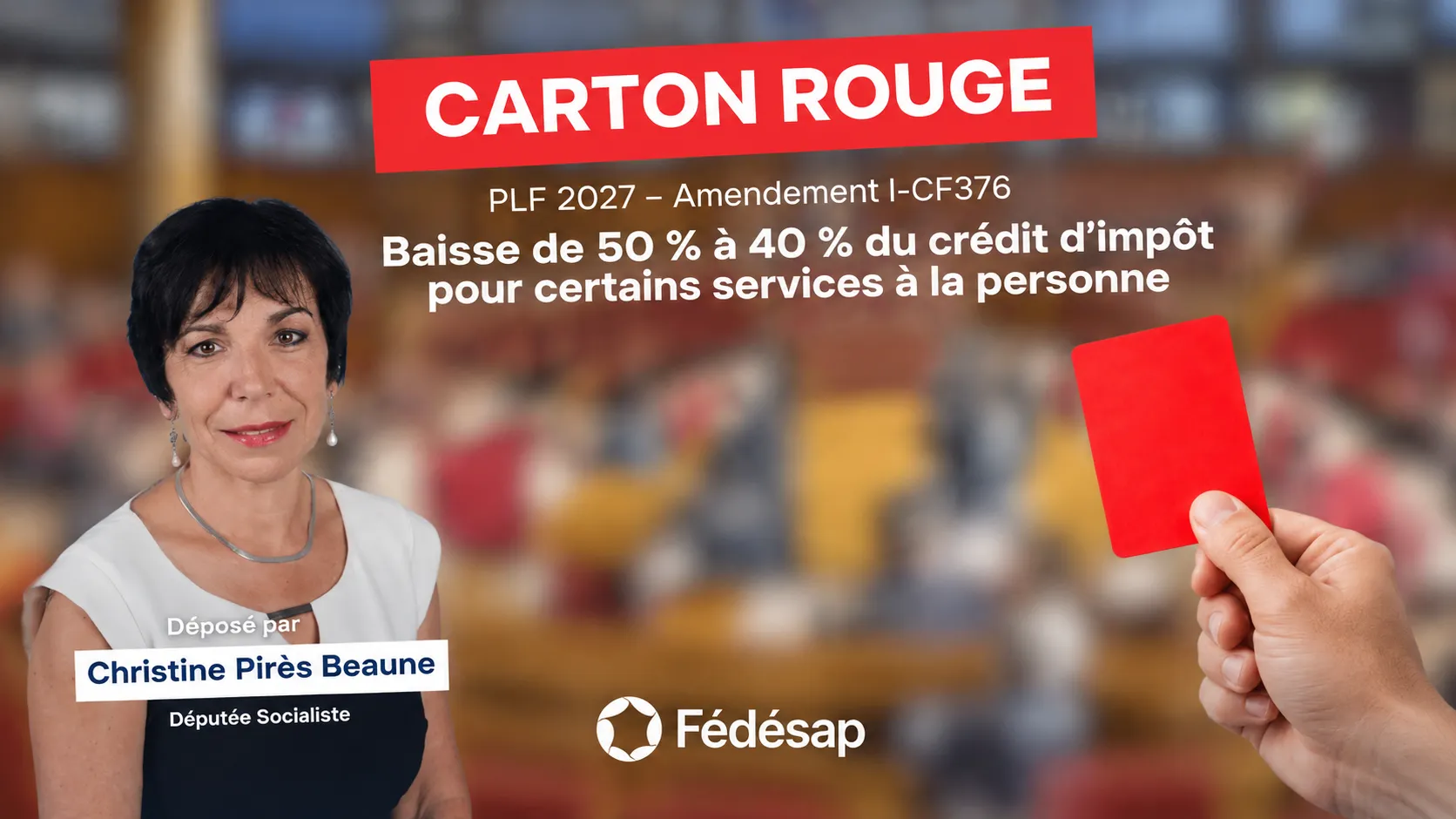 Carton rouge : raboter le crédit d&rsquo;impôt domicile pour financer les EHPAD