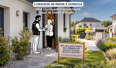 Portage de repas à domicile : une clarification majeure pour le crédit d’impôt