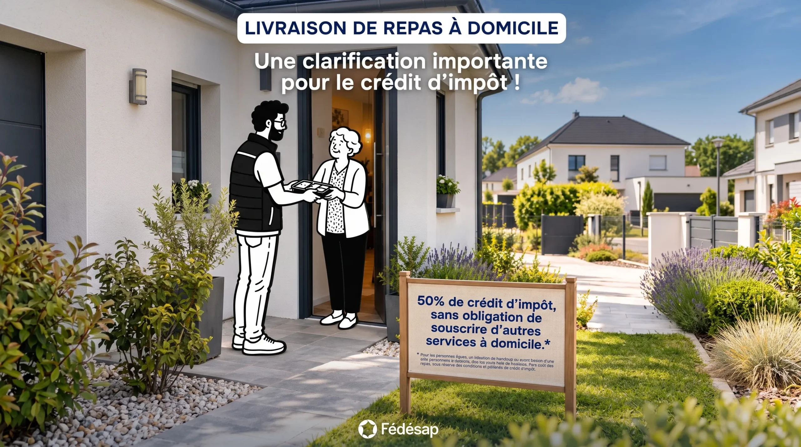 Portage de repas à domicile : une clarification majeure pour le crédit d’impôt