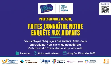 Enquête dénutrition : professionnels du domicile, mobilisons les aidants !