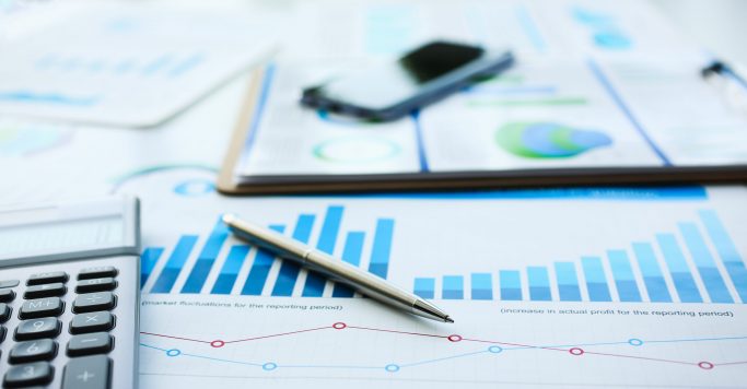 Financial,Statistics,Documents,Ball,Pen,Infographics,At,Office,Table,Closeup.